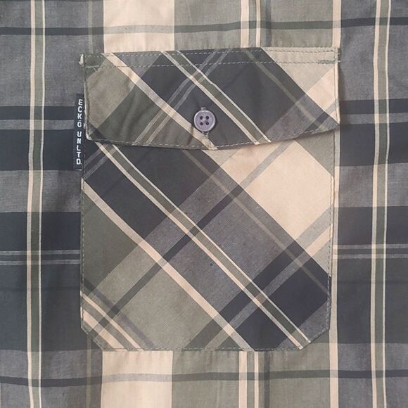 New With Tags Men's Size 2XL Long Sleeve Woven Collared Button Down Shirt‎ - Picture 10 of 17